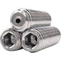 1/2/5pcs M3 M4 to M16 304 Stainless Steel Hollow Hole Through Air Out Allen Hex Hexagon Socket Flat Grub Set Screw Headless Bolt