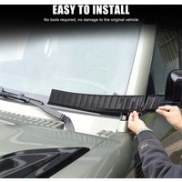For Land Rover Defender 90 110 2020-2025 Real Carbon Fiber Front Windshield Rain Wiper Base Trim Cover Car Exterior Accessories