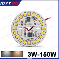 1 Piece LED Light Panel 12W 15W 18W 3W 5W 7W 9W AC220V LED PCB Without Driver PCB Aluminum Substrate DIY Round Light Bulb
