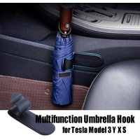 Multifunction Umbrella Hook for Tesla Model 3 Y X S Car Accessories Car Umbrella Hook Clip Adhesive Hanging Storage Buckle Rack