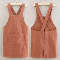 Cotton Cooking Apron Breathable Kitchen Housework Household New Style Fashion Catering Soft Protective Cover