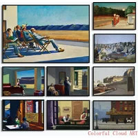 Edward Hopper Poster People In The Sun Modular Pictures Nordic Wall Art Printed Realism Canvas Painting Modern Office Decor