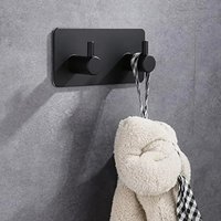 Holder Row Adhesive Clothes Storage Robe Coat Towel Door Hooks Bathroom Hanger Wall Hook 304 Stainless Steel 2025 New