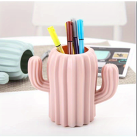 1pc Cactus Desktop Organizer Pencil Pen Holder, Container Stationery Office Fashion Tool