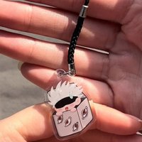 Handmade Gojo phone charm Keychain Y2K jewelry