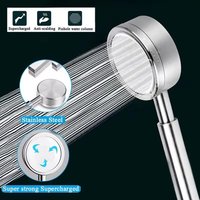 Stainless Steel Shower Head Set 304,Showering And Bathing Handheld High-pressure Shower Head Set For Home Use Bathroom Accessory