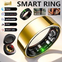 2026 Smart Ring with Charging Case for Men Women, Blood Pressure Heart Rate Sleep Monitor, 5ATM Waterproof, Multiple Sport Modes