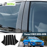 Glossy Black Carbon Fiber Window Door Deal B C Pillar Post Cover Sticker For Ford Focus 3 MK3 2012-2018 2013 2014 2015 2016 2017