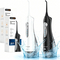 Mornwell D52 Portable Water Flosser USB Rechargeable 300ml 6 Jet Tips 3 Modes Teeth Cleaning for Travel Water Jet Toothpick