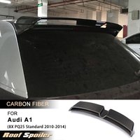 Car Rear Roof Spoiler Wings for Audi A1 8X PQ25 Hatchback 2D Standard 2010-2014 Rear Spoiler Window Wing Lip Carbon Fiber FRP