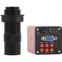 HD 1080P HDMI/VGA Digital Microscope Camera 130X Zoom C-mount Lens Industrial Phone Repair PCB Soldering Video Reocorder
