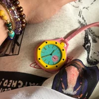 Decorative Dial No Logo Royal Style Quartz Watch Men Pendant Hanging Collaboration Pocket Fashion Candy Color Watch Clock 2026
