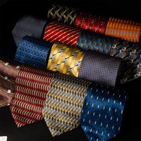 Premium 100% Real Silk Necktie Men 10cm Luxury Printed Pattern Gentleman Formal Dress Tie For Business Office Wedding Banquet