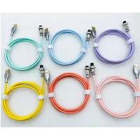 Keyboard Aviation Cable Coiled Cable Type C Keyboard Desktop Computer Aviation Usb Connector For Gaming Keyboard Accessories