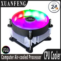 PC Efficient Copper Core/Aluminum Core Processor Cooler Cpu Fan mute 3pin4pin PWM Air-cooled install LGA1150 1151 1155 1156 1200