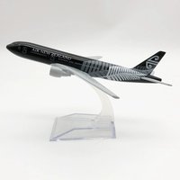 16cm B777 Kids Airplane Air New Zealand 1:400 Scale 777 Aircraft Model with Base Alloy Plane Toy For Collectible Airplane