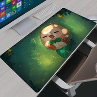 Mouse Pad Large Gamer Anime Pokemon Rowlet Desk Mat Laptop Office PC Cabinet Mousepad XXL Gaming Accessories Keyboard Carpet