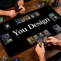 Custom MTG Playmat tcg playmats Diy For Riftbound playmat 35X60CM tapete magic mtg Non-Slip Durable Stitched Edge Magic Card Mat