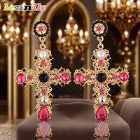 Lennik Stylish Premium Cross Diamond Earrings, Premium Womenโs Jewelry, Royal Design, Fit for Casual/Wedding, Enhance Elegance