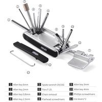 GIYO 12 In 1 Multitool Bike Portable Hex Spoke Allen Wrench Screwdrivers Tyre Lever Tool Kit Bicycle Repair Tools Multi-tool