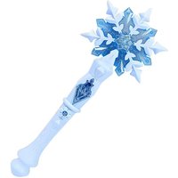Winter Snowflake Light Up Musical Magic Wand LED Flash Glowing Ice Crystal Fairy Stick Pretend Play Costume Toy