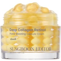 Korean Deep Collagen Skin Care Set - Silk Peptide Ampoule,Power Boosting Cream In Serum Retinol Capsule Brightening Moisturizing