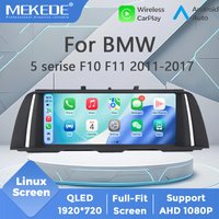 MEKEDE – system multimedialny do samochodu z ekranem Linux o przekątnej 10,25 cala, obsługujący funkcję Plug-and-Play, rozdzielczość 1920*720, GPS, kompatybilny z BMW serii 5 (F10, F11) z lat