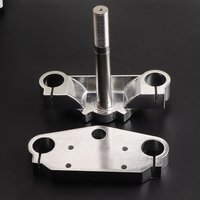 Motorcycle 22mm 7/8" Handlebar Riser Mount Bars 33MM inverted shock absorber direction device Aluminum alloy upper &lower plate