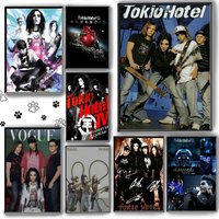 Metal Rock Band T-Tokio H-Hotel Poster HD Anime Hot Theme Singer/OST/Movie-Waterproof Self-Stick Home Decor