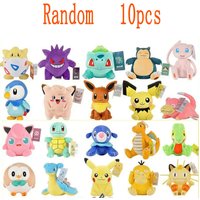 2025@@@@10PCS 20cm Pokemon Gefüllte Plüsch Spielzeug Kawaii Pikachu Anime Puppe Kinder Geburtstag Kawaii Nette Weiche kinder Gefüllte Plüsch