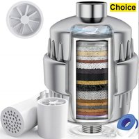 15-20 Stages High Output Shower Water Activated Carbon Filter Remove Chlorine Heavy Metals Filtered Showers Headhower Head Softe