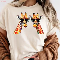 Giraffe T Shirt Funny Animal for Lover Garment Dyed Cute Safari Theme vintage Washed Casual fashion Stretched streetwear Soft