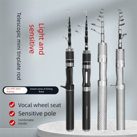 Telescopic Fishing Rod Full Kits Casting Rod Spincast Fishing Reel Feeder Rod Combo 1.5m-1.8m Ultra Short Fishing Rod Set