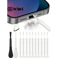 10pcs Mobile Phone Speaker Dust Removal Kit Precision Cleaning Brushes Dustproof for iPhone 15 16 Series Earphones Charge Port