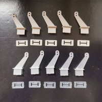 10 Pcs Nylon Pin Horn/ Zip Horns 30x10 2 Hole RC Airplanes Parts Electric Planes Foam Model Accessories PARTS
