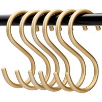 10 Pieces Heavy Duty Aluminum S Hooks Multi Use Hanging Hooks Kitchen Tools Plants Towels Bags
