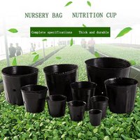 Uncoated Nursery Pot Plastic Grow Bag Garden Planters Propagation Container Macetas for Garden Supplies