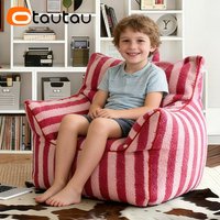 OTAUTAU Children Bean Bag Cover Faux Fleece Kids Corner Pouf Armchair Beanbag Cover SF612【No Filler!Please Buy Filler Yourself!】
