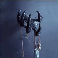 Halloween Witch Arm With Demon Claw Evil Eye Soft PVC Ornament Gothic Wall Hanging Pendant Spooky Home Desktop Decor Party Craft