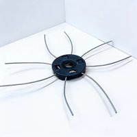 2pcs Steel Wire Trimmer Head, Universal Weeder Cutting Blade for Electric Lawn Mower, Grass Weeding Accessory for Garden Yard