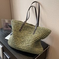 Summer Beach Bag Large Capacity Straw Woven Tote Bags for Women Shoulder Bag Versatile Shopping Bag Designer Bags Bolsos Mujer