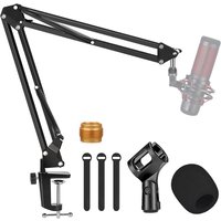 Articulated Arm Microphone Stand Recording Condenser Microphone Stand Adjustable Suspension Scissor Boom Arm for SM7B AM8 A8 A6V
