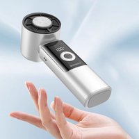 Digital Display 2 in 1 Foldable Handheld Fan USB Rechargeable 4-Speed Long Battery Life Portable For Home Office Outdoor Travel