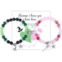 2pcs Wicked Bracelets for Friendship Wicked Merch Matching Bracelets Gifts for Friends Birthdays Christmas New Year Party Favors