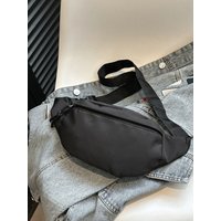 Waist Packs Men's and Women's Street Trend Waist Bag Oxford Casual Waist Bag Crossbody Chest Bag Waist Belt Phone Bag