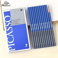 PHOENIX PICASSO Professional Sketching Pencils for Art Students Sketching Graphite Leads in 2B/8B/14B Grades Pull-out Design