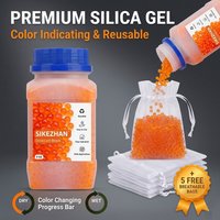 Blue to Pink/Orange to Green Indicating Silica Gel Desiccant, Reusable Moisture Absorber for 3D Printer Filament, Electronics