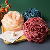 1Pc Rose-Shaped Bath Flower Foaming Net, Soft Mesh Bath Sponge Ball, Elastic Mesh Hanging Rope Design, Body Exfoliating Bath Flower, Nylon Cleaning Brush Bath Puff for Body Cleansing