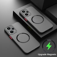 Luxury Magnetic Hybrid Hard Back Cover Case For Xiaomi Redmi Note 12 Turbo 12 Pro 11 11S 10 10S Pro Matte Silicone Soft Coque