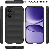 Luxury Wave Pattern Silicone Skin-friendly Case For Xiaomi POCO X8 Pro Max X7 F8 Ultra F7 M8 M7 Armor Shockproof Protector Cover